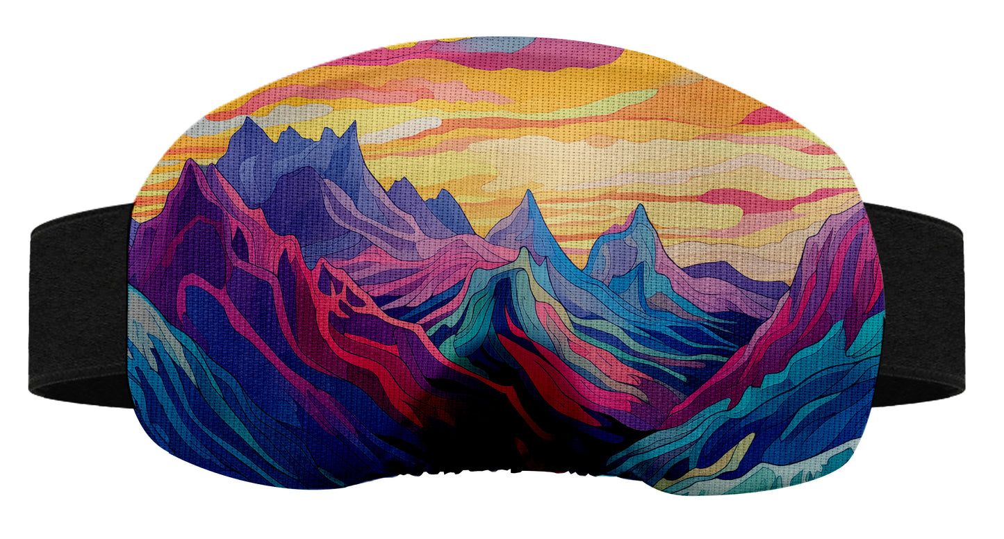 Protège masque de ski - Crête mauve
