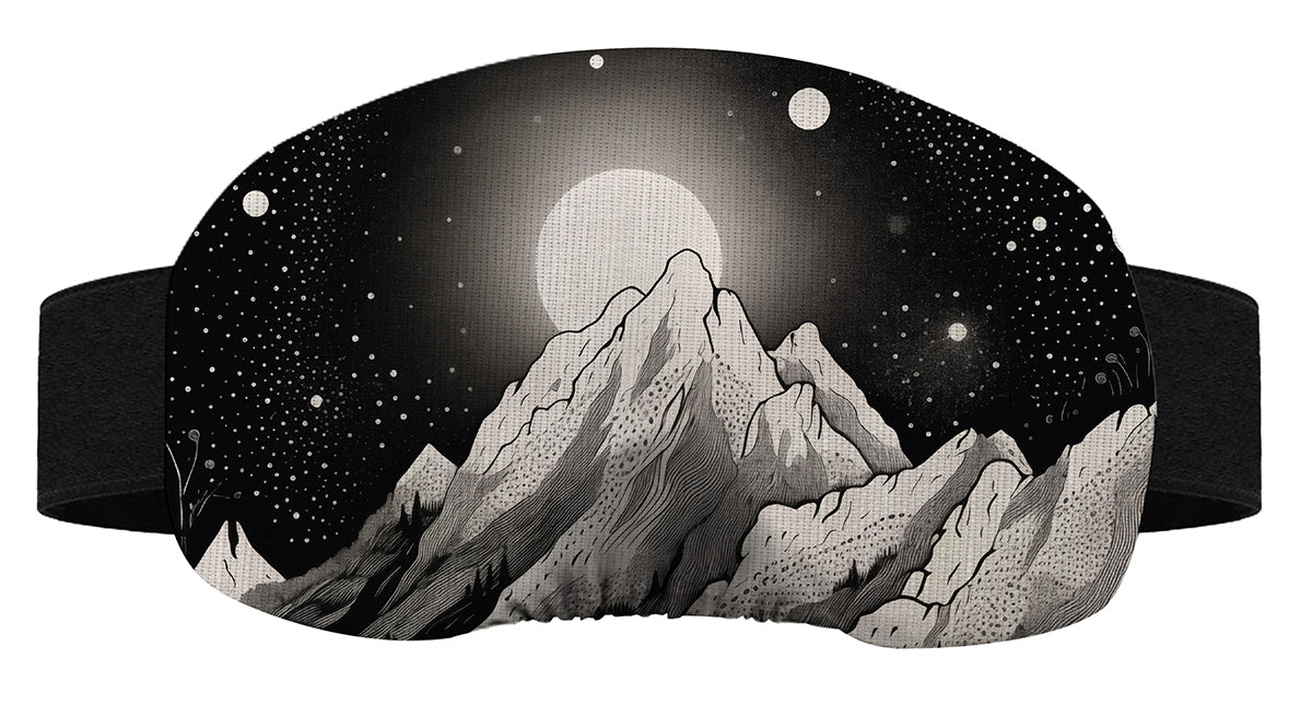 Protège masque de ski - Lune NB