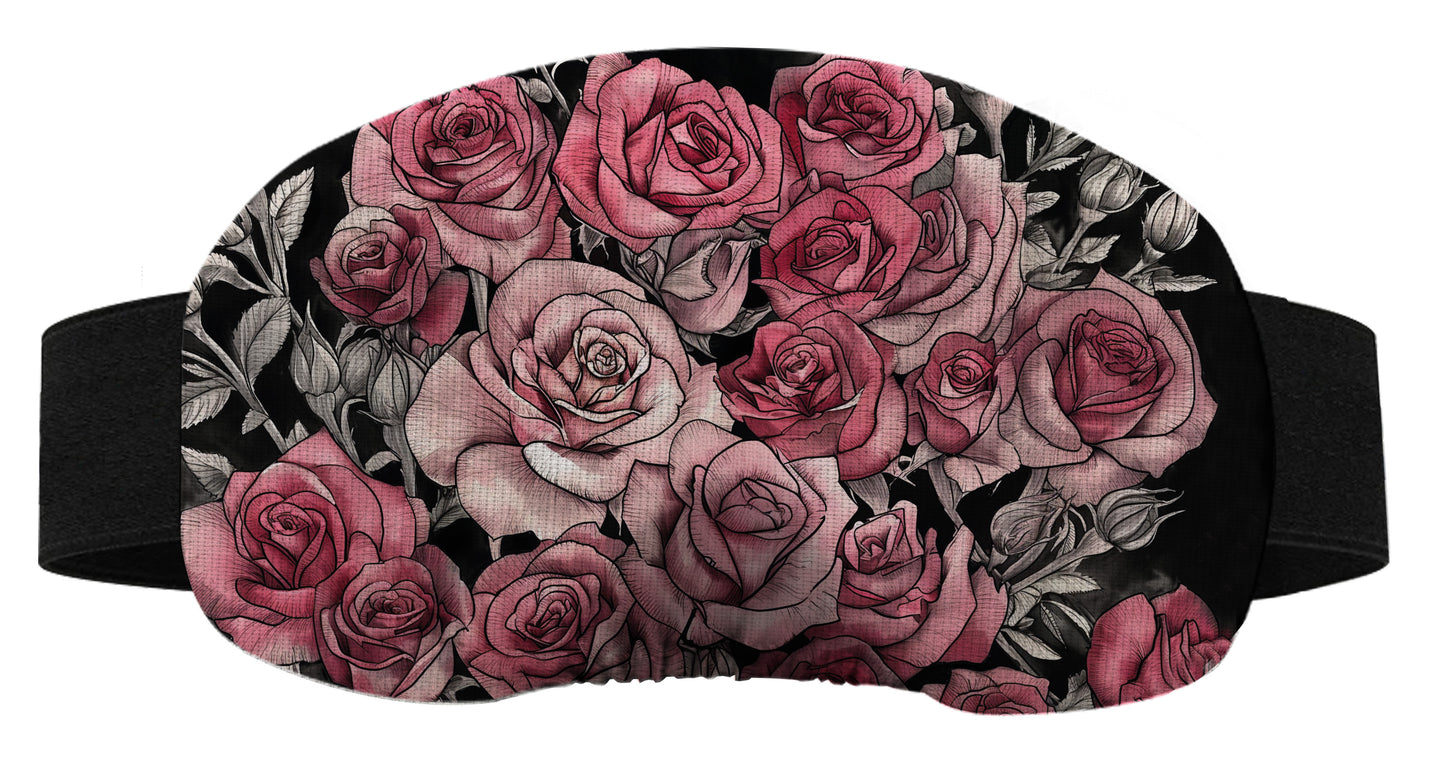 Protège masque de ski - Roses roses