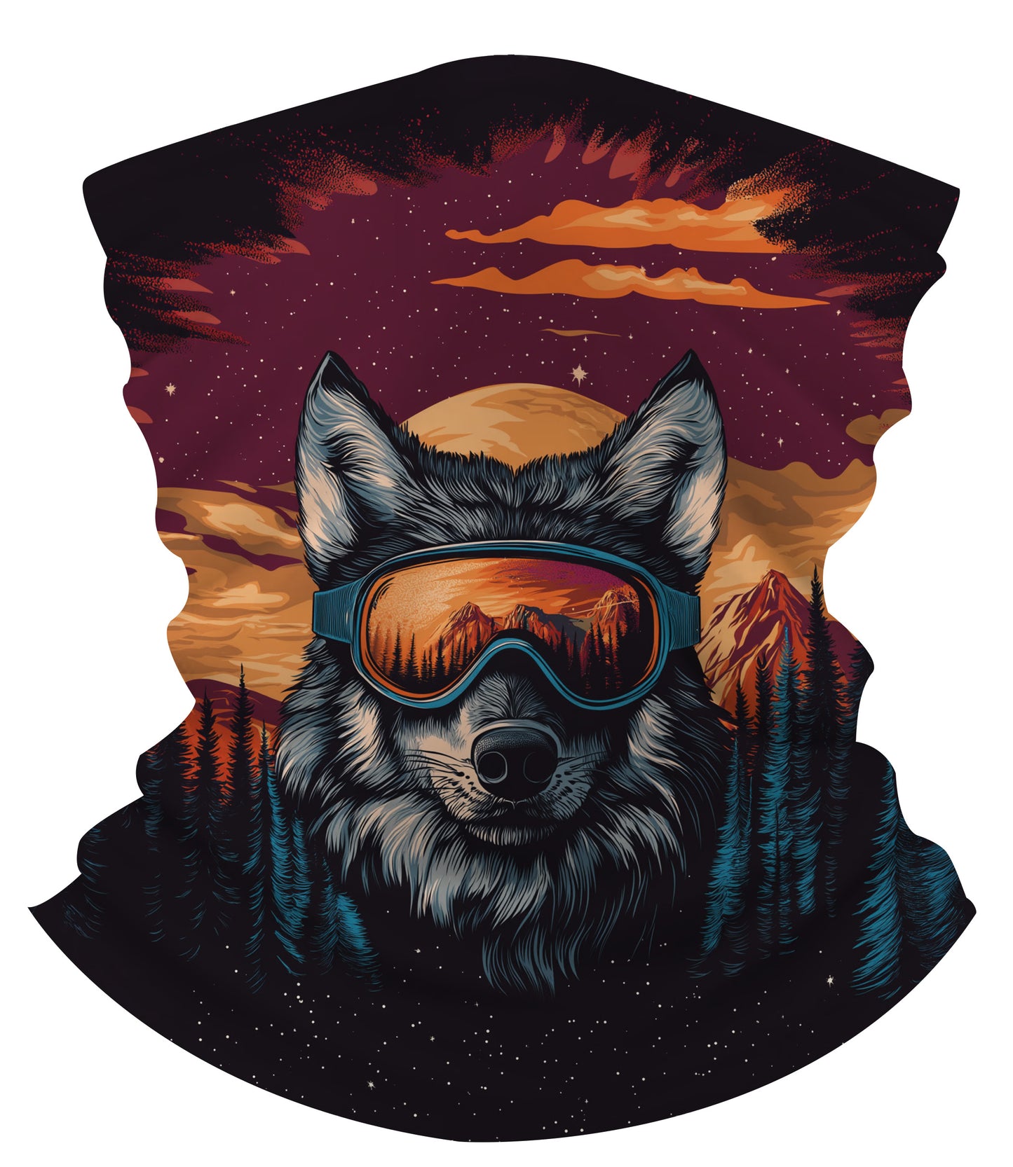 Tour de cou micropolaire - Loup