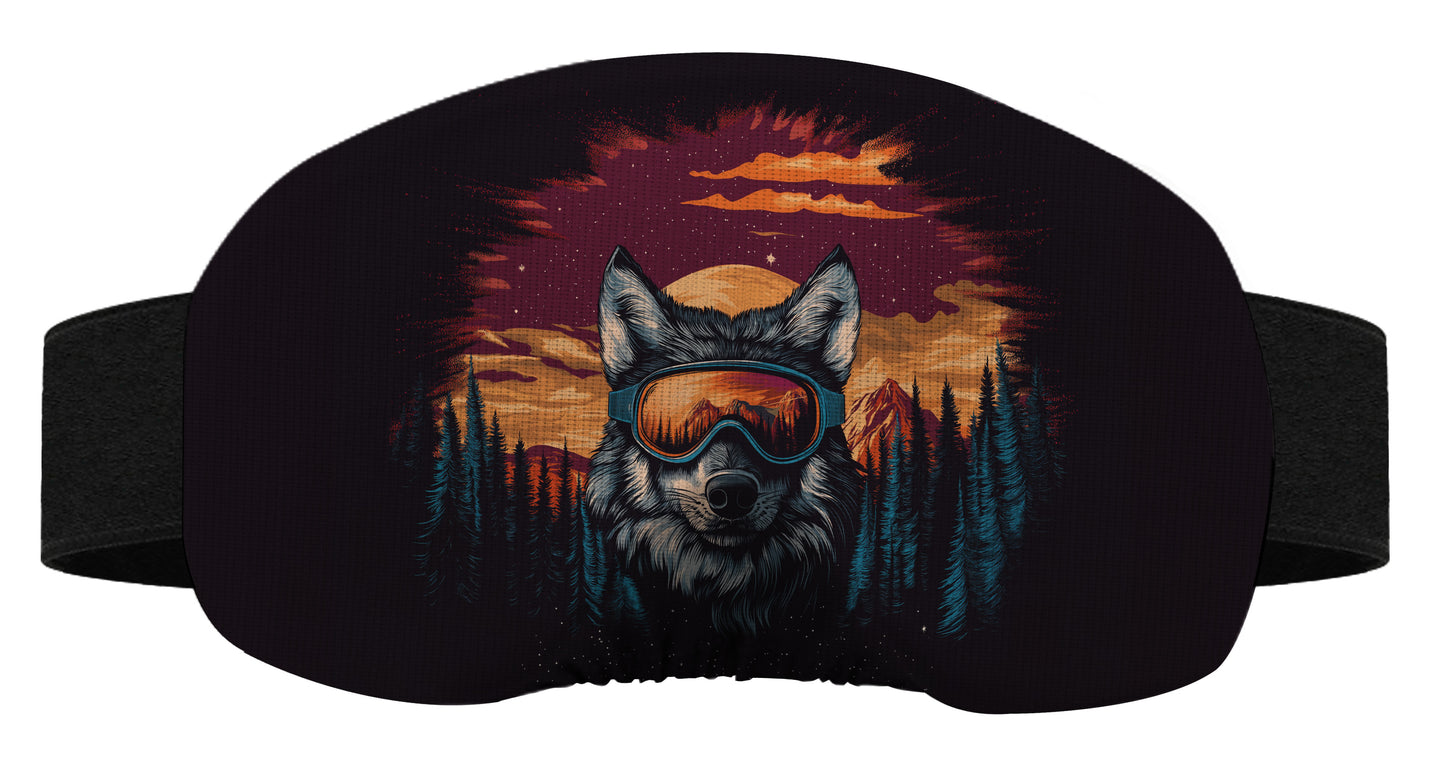 Protège masque de ski - Loup