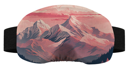 Protège masque de ski - Montagnes roses
