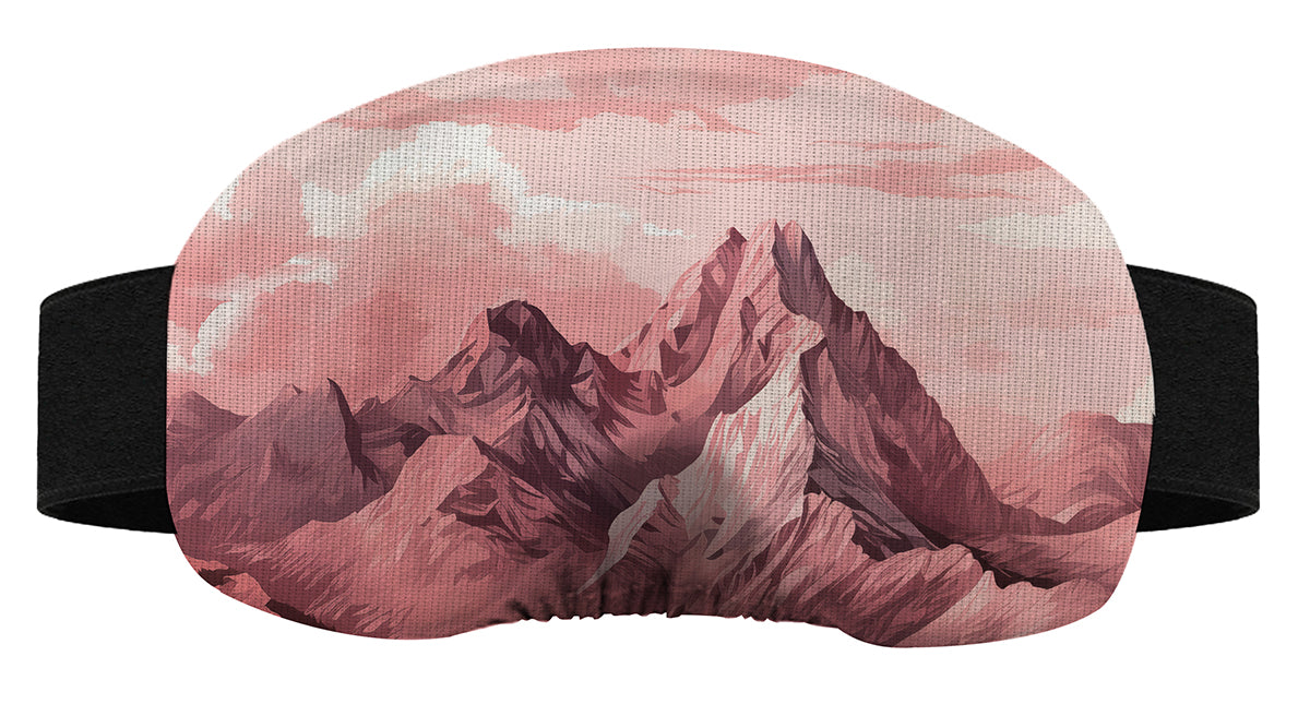 Protège masque de ski - Montagnes roses